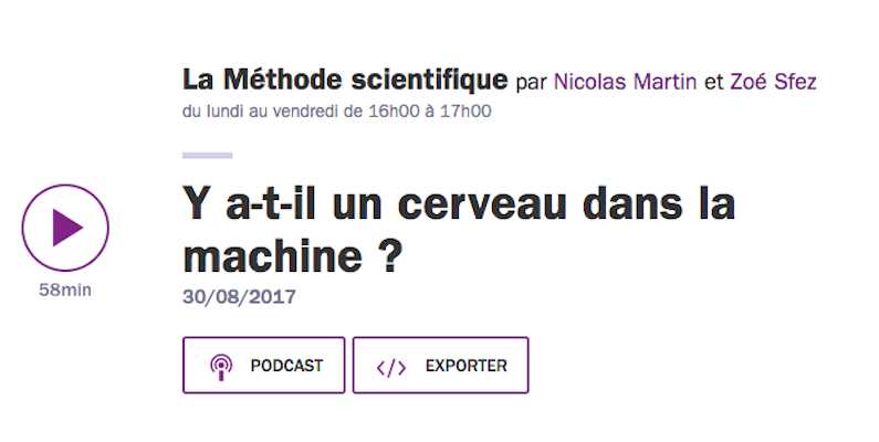 La Méthode scientifique invite Yann LeCun pour son émission "Y a-t-il un cerveau dans la machine ?"