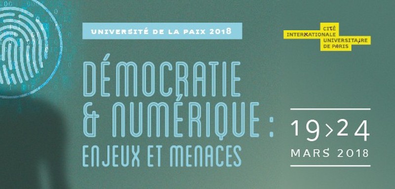 « Démocratie et numérique : enjeux et menaces » pour la 4e édition de l'Université de la Paix