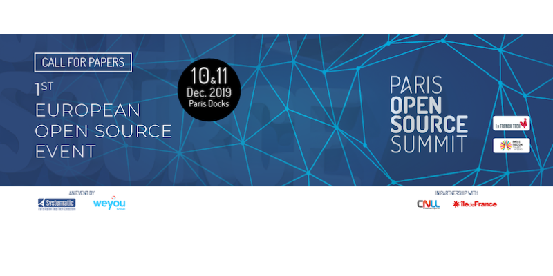 L'appel à présentations pour le Paris Open Source Summit 2019 est lancé