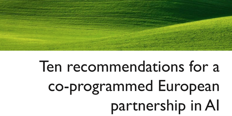 Scientifiques et innovateurs publient 10 recommandations pour un partenariat européen public-privé sur l'intelligence artificielle
