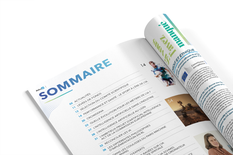 Sport, AI jobs, industry: where to find the new issue of ActuIA, the artificial intelligence magazine