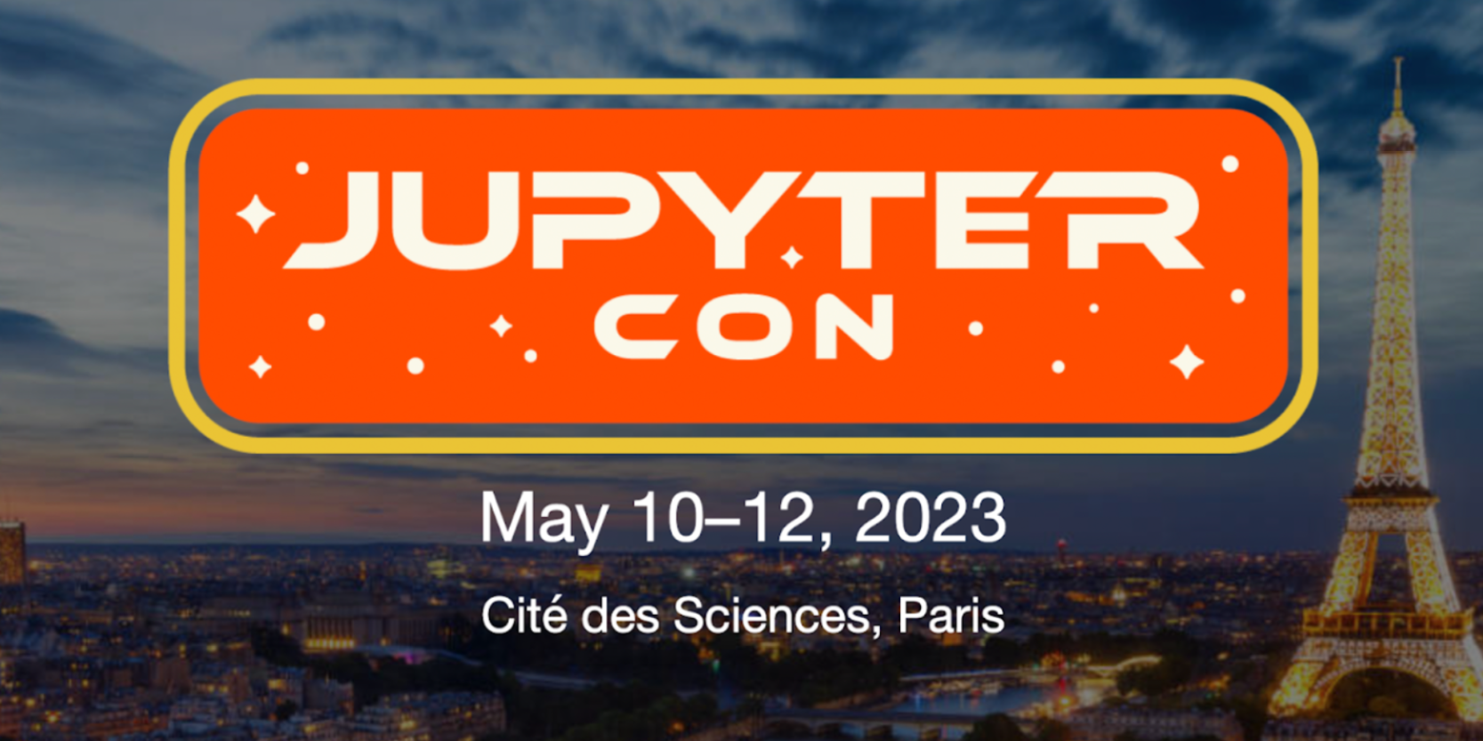 Évènement : la conférence JupyterCon se tiendra du 10 au 12 mai prochain à la Cité des Sciences à Paris