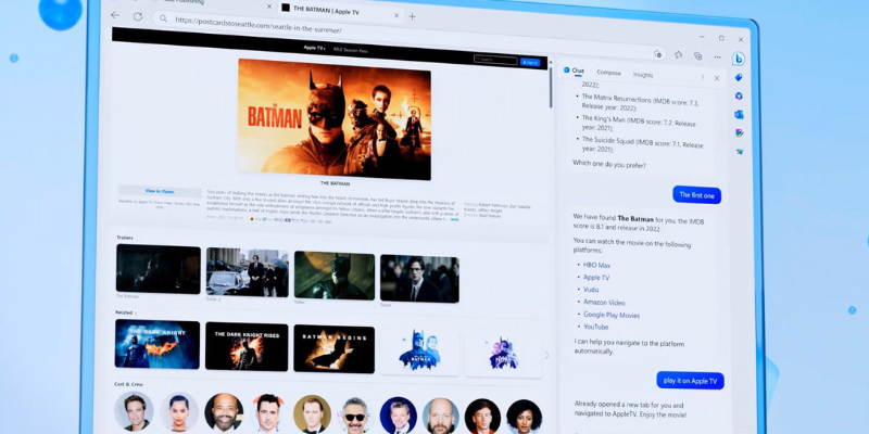 Nouvelle vague d'innovations propulsées par l'IA pour Microsoft Bing et Edge