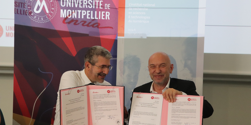 Inria et l'Université de Montpellier renforcent leur collaboration dans les sciences et technologies du numérique