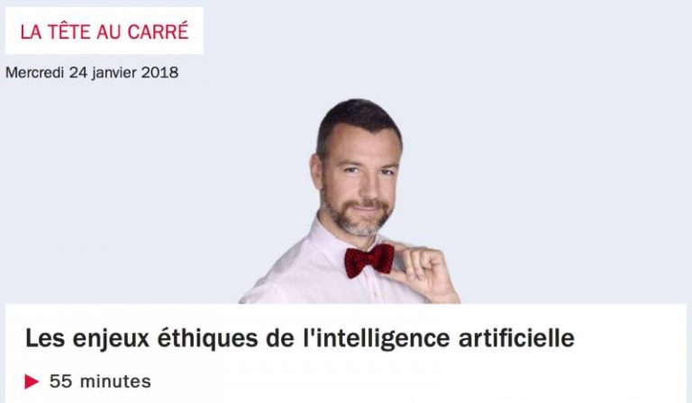 “Les enjeux éthiques de l’intelligence artificielle” : retrouvez le replay de l’émission La Tête au carré de France Inter