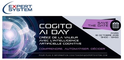 COGITO AI DAY – Paris – Créer de la valeur avec l’Intelligence Artificielle Cognitive