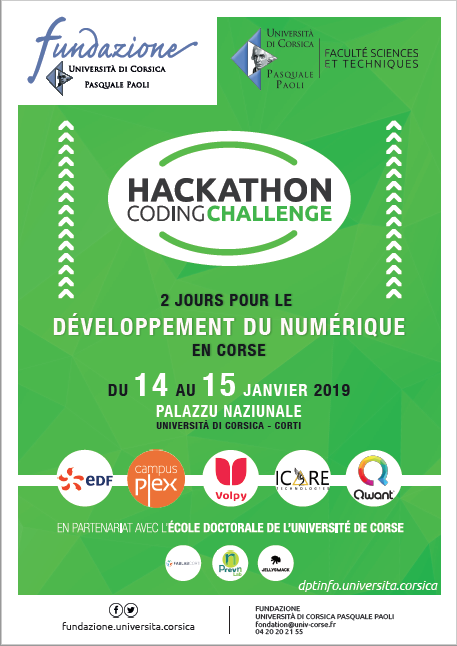 La Fondation de l’Université de Corse organise la 2e édition de son Hackathon