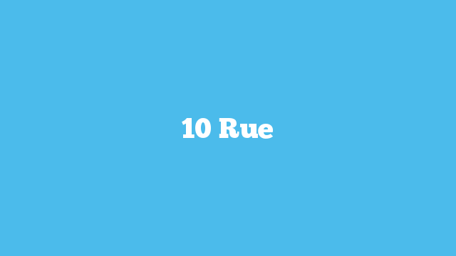 10 Rue