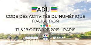Hackathon ADIJ : Code des Activités du Numérique