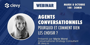 Webinar Marie Morel : Agents conversationnels, pourquoi et comment bien les choisir ?