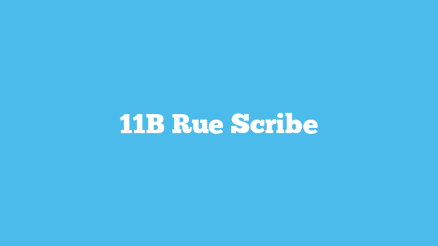 11B Rue Scribe