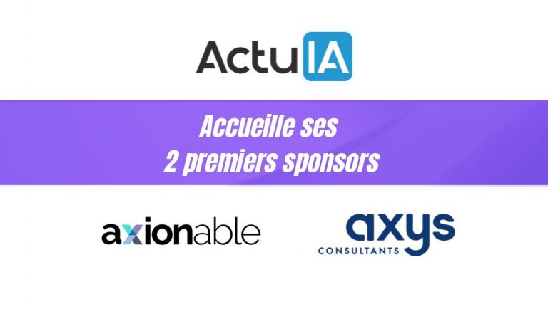 ActuIA accueille ses 2 premiers sponsors
