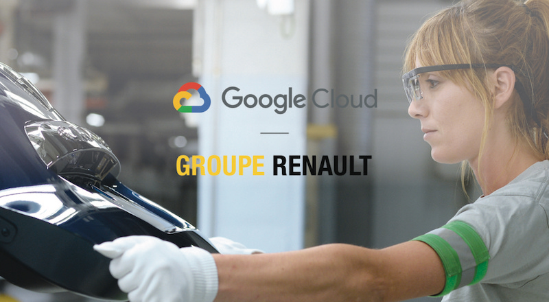 Partenariat Renault Google Cloud Industrie 4.0