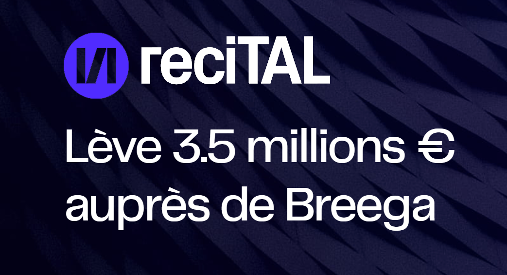reciTAL, spécialiste du TAL, lève 3,5 M€ auprès de Breega