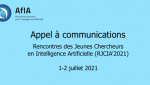 RJCIA 2021 Appel à communications