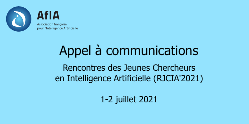 RJCIA 2021 Appel à communications
