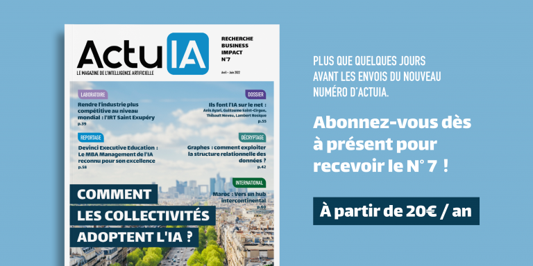 Discover ActuIA n°7, the new issue of the artificial intelligence magazine