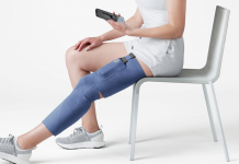Visuel du projet Neural Sleeve, manchon de jambe portable