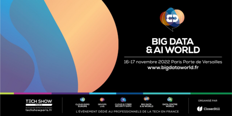 Event: Big Data & AI World will be held on November 16 and 17, 2022 in Paris