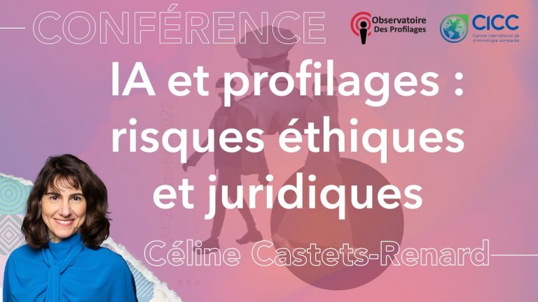 Focus on the conference “AI and profiling: ethical and legal risks” by Céline Castets-Renard