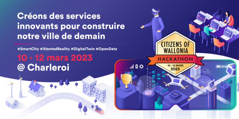 Smart City : le Hackathon « Citizens of Wallonia » 2023 se déroulera du 10 au 12 mars prochain
