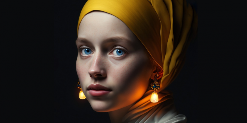 Une version de « La Jeune fille à la Perle » au Mauritshuis Museum de