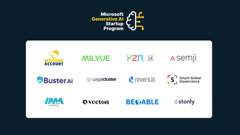 Microsoft France dévoile les douze lauréats du « Microsoft Generative AI Startup Program »